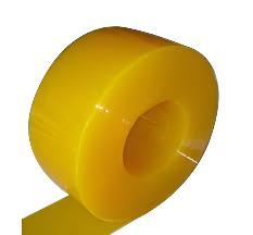 Anti Insect PVC Strip Curtain 50m Roll Translucent Yellow